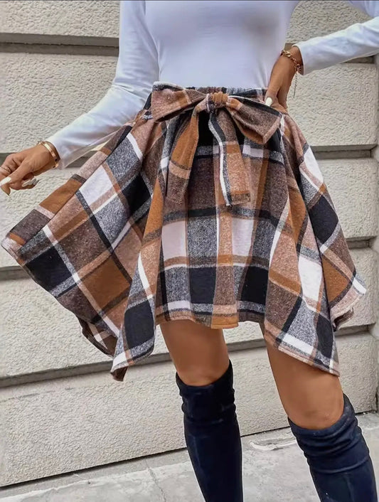 Fashion Plaid Skirt