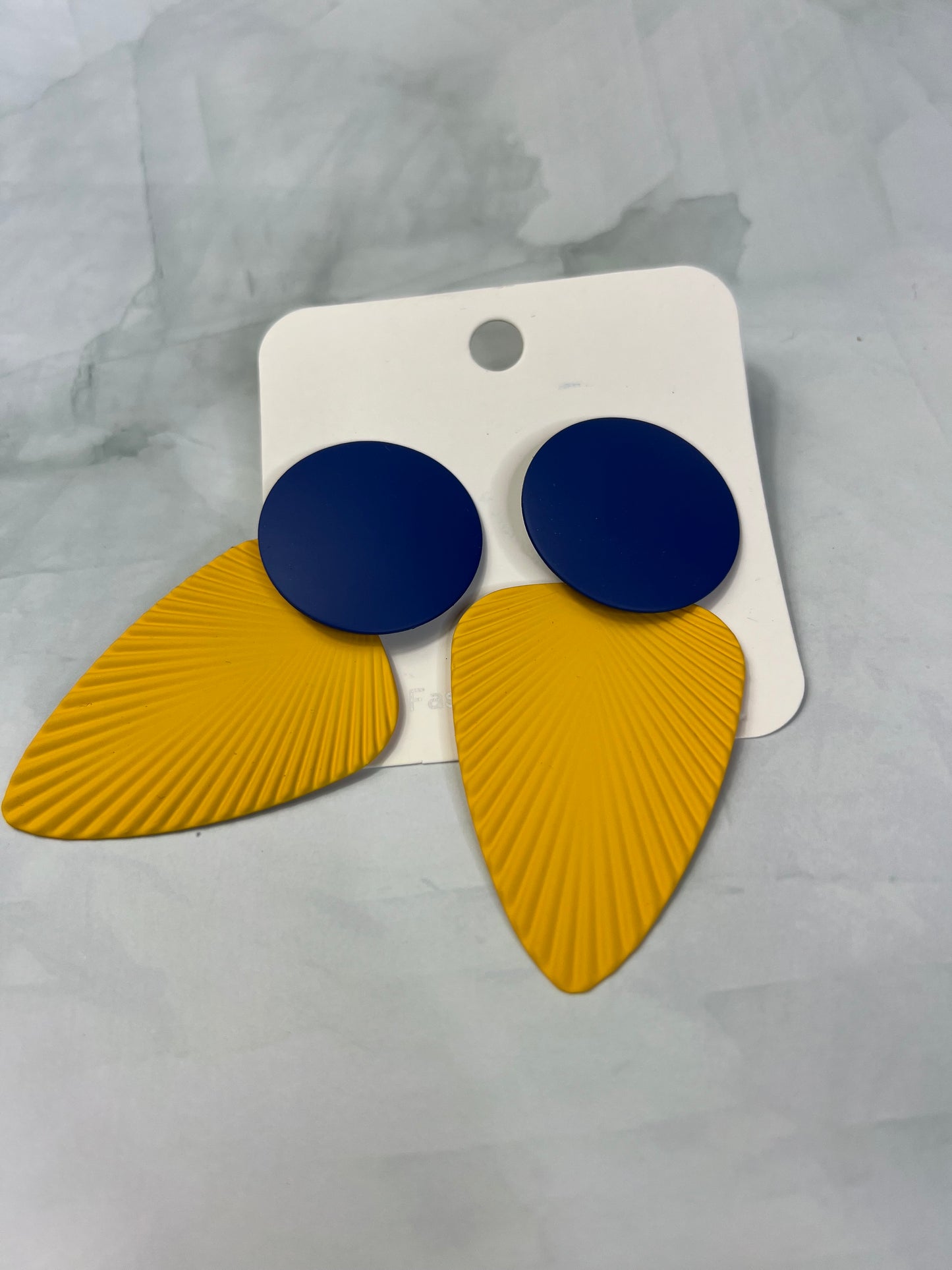 Yellow Leaf Earrings