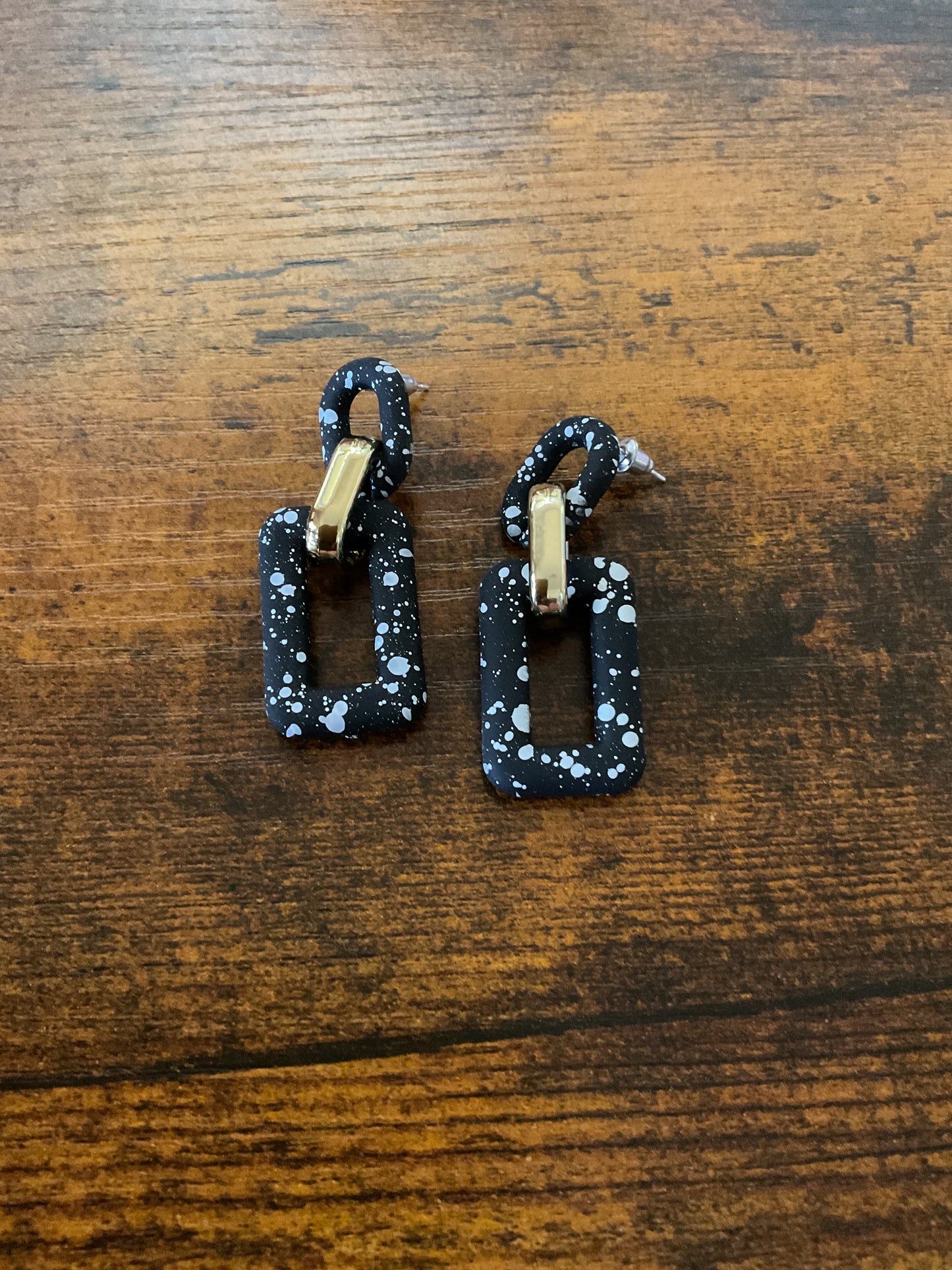 Speckled Paint Earrings