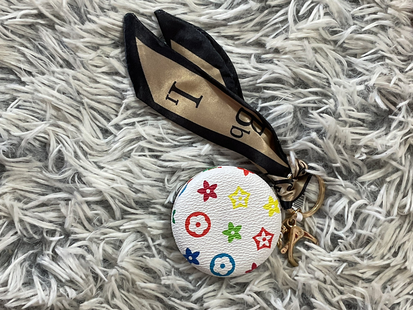Compact Mirror Keychain