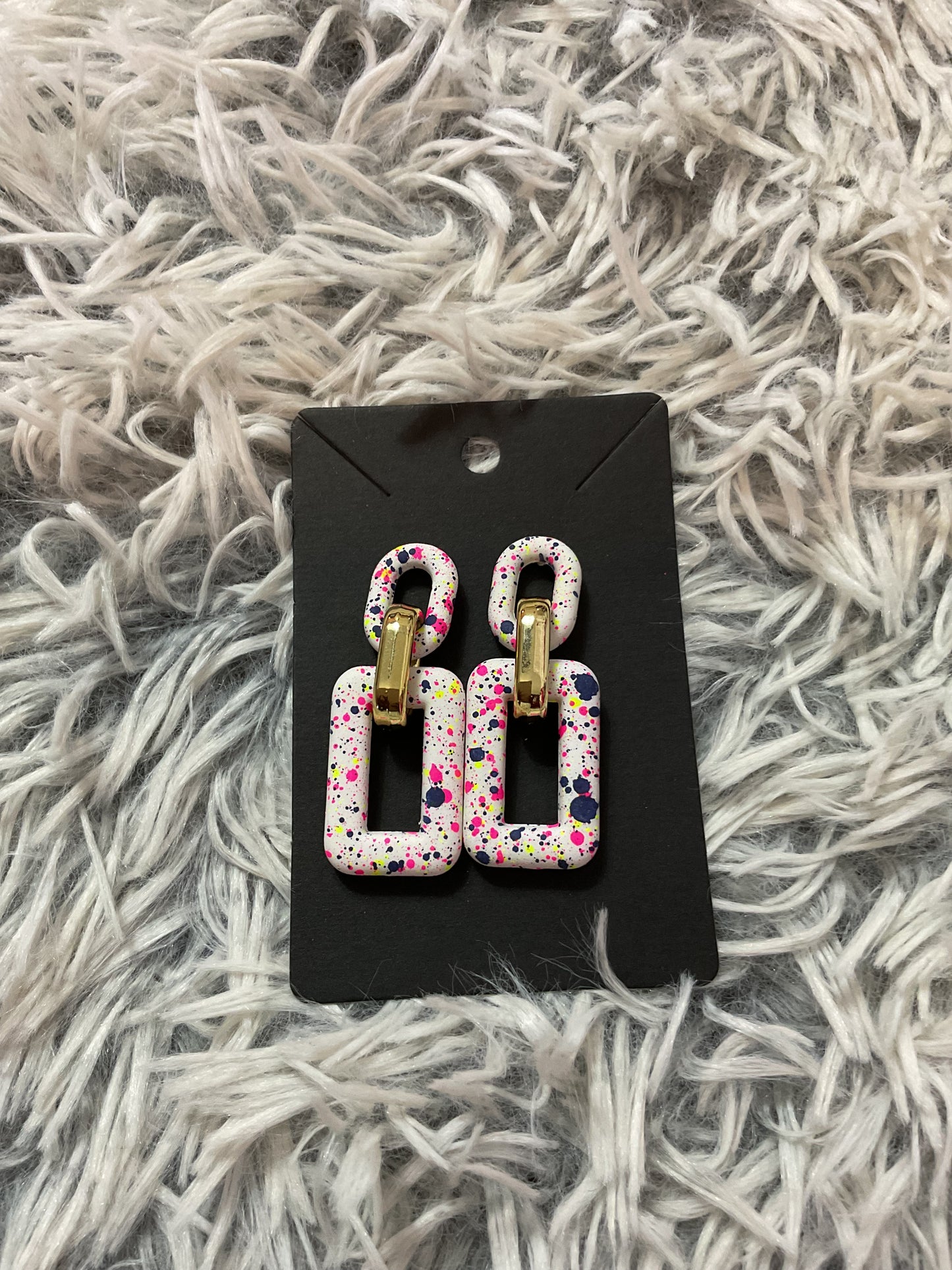 Speckled Paint Earrings