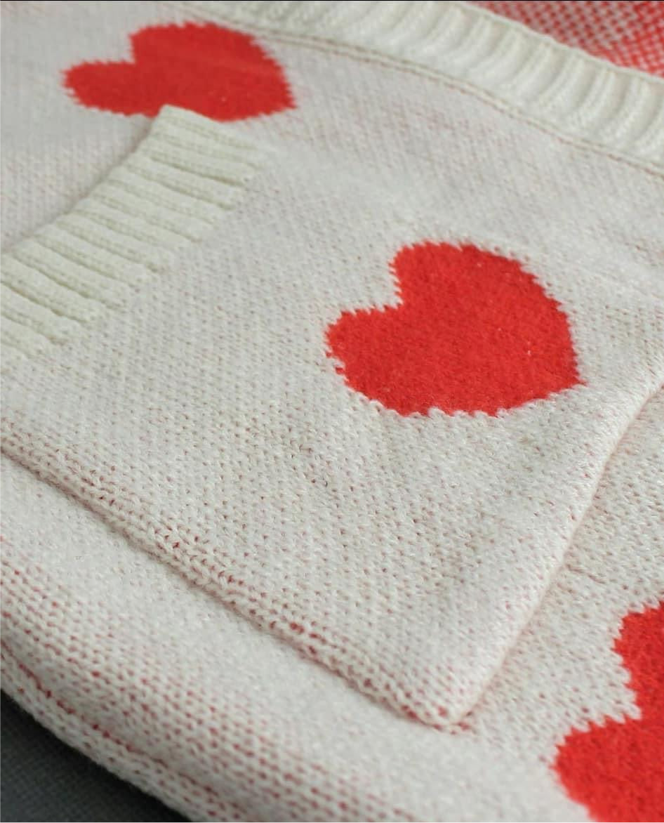 Long Sleeved Heart Cardigan