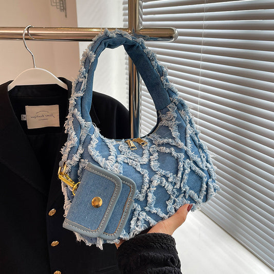 Fashion Denim Handbag Niche Design