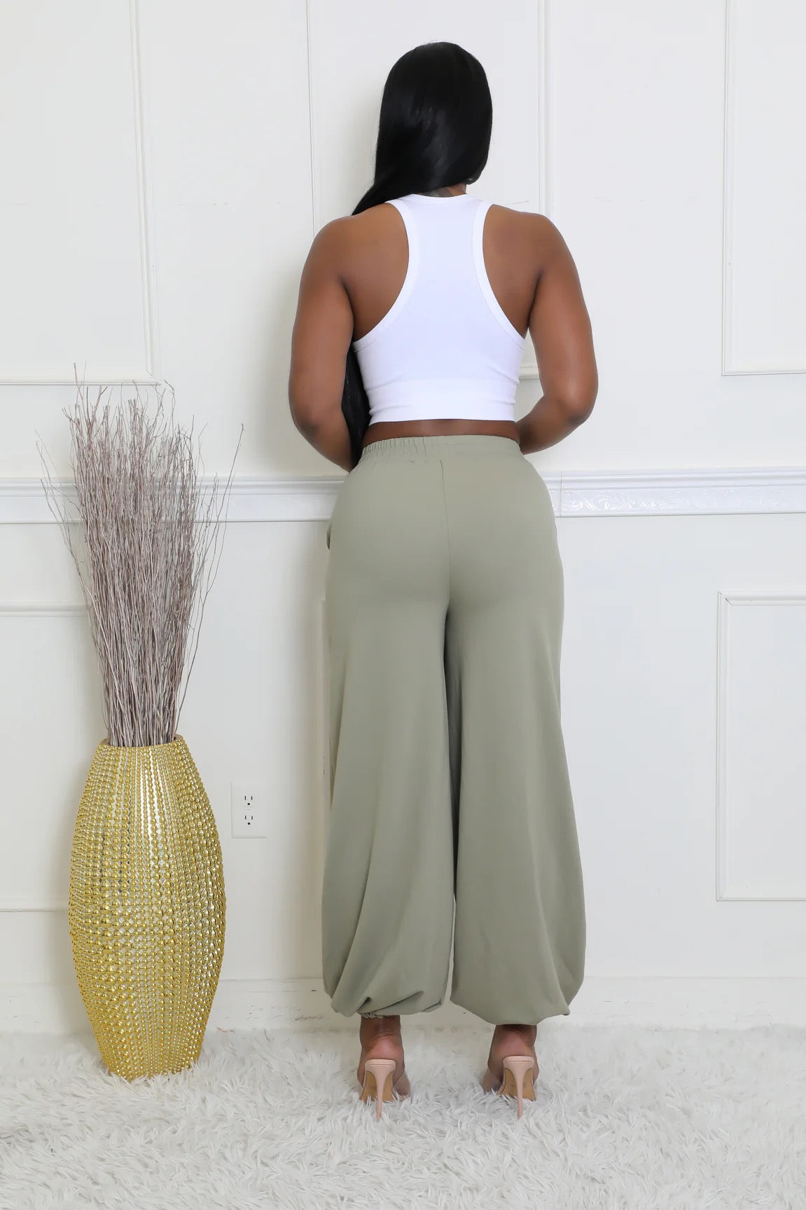 High-Waisted Stretch Pants