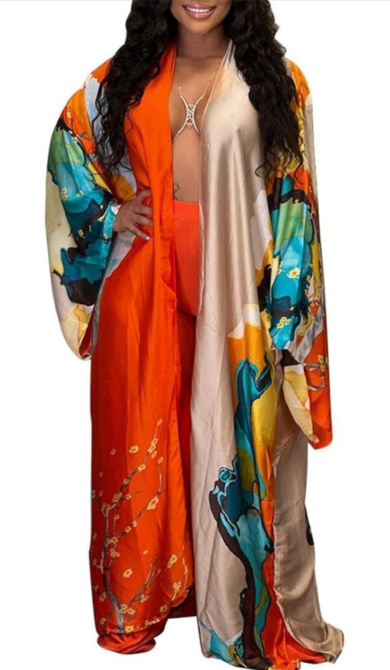 Colorful Silk Kimono