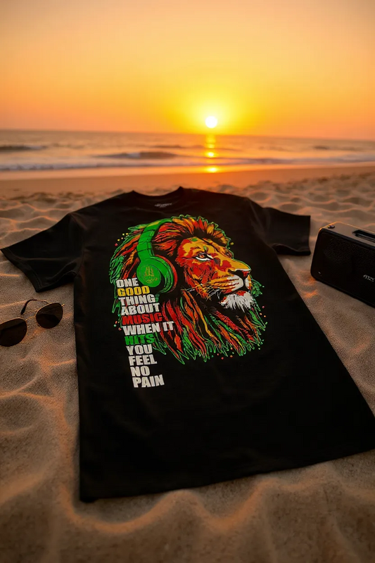 Feel the Music Lion Tee