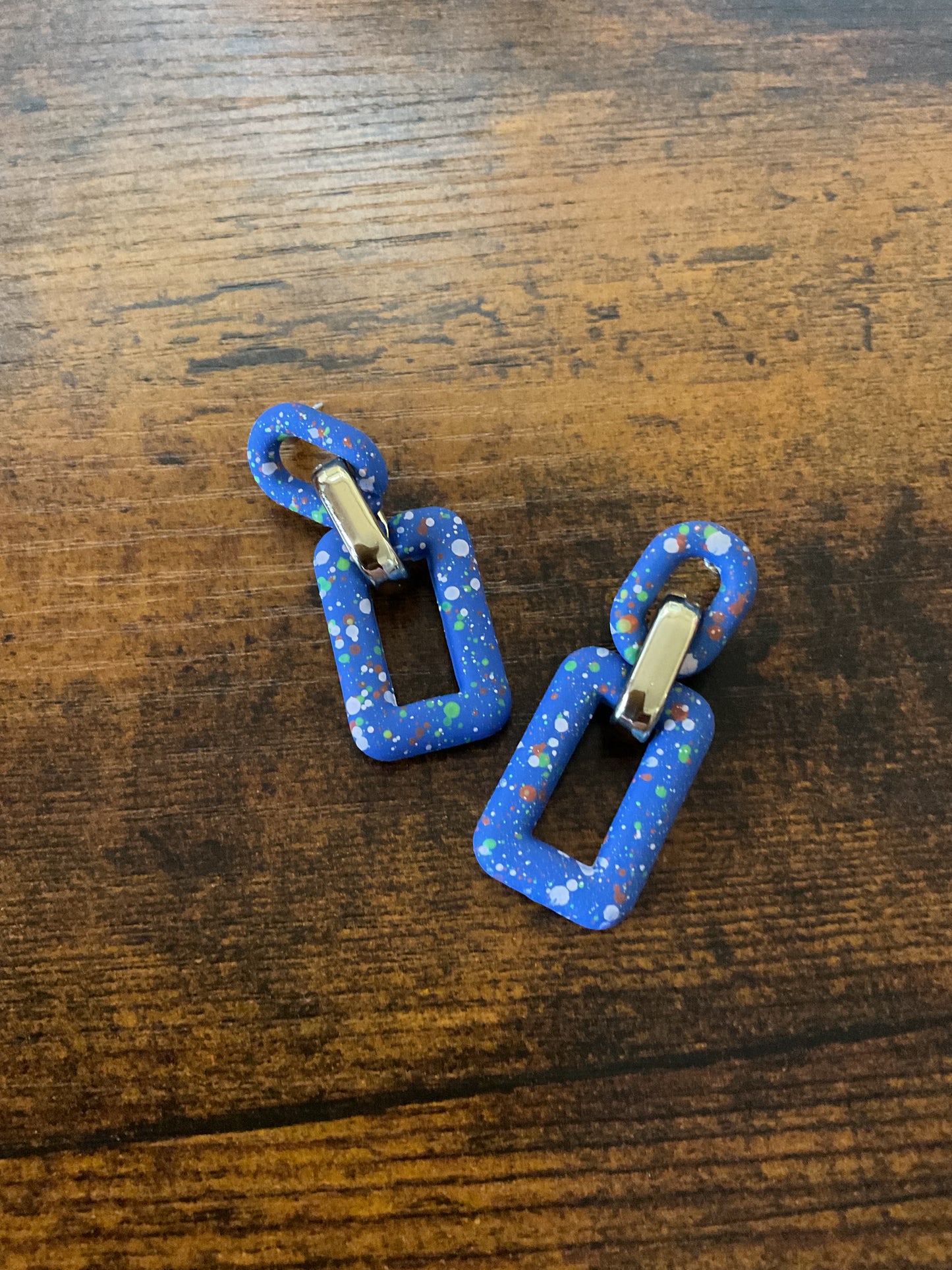Speckled Paint Earrings