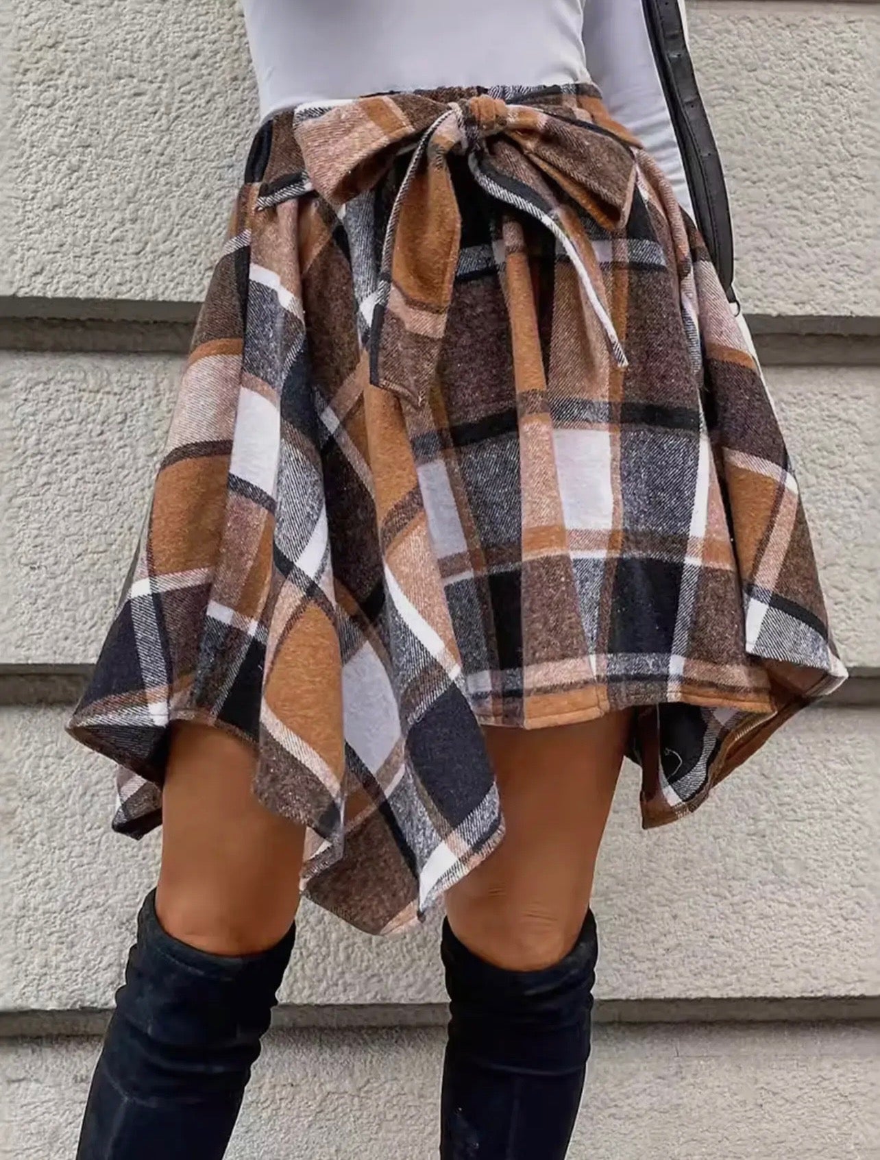 Fashion Plaid Skirt
