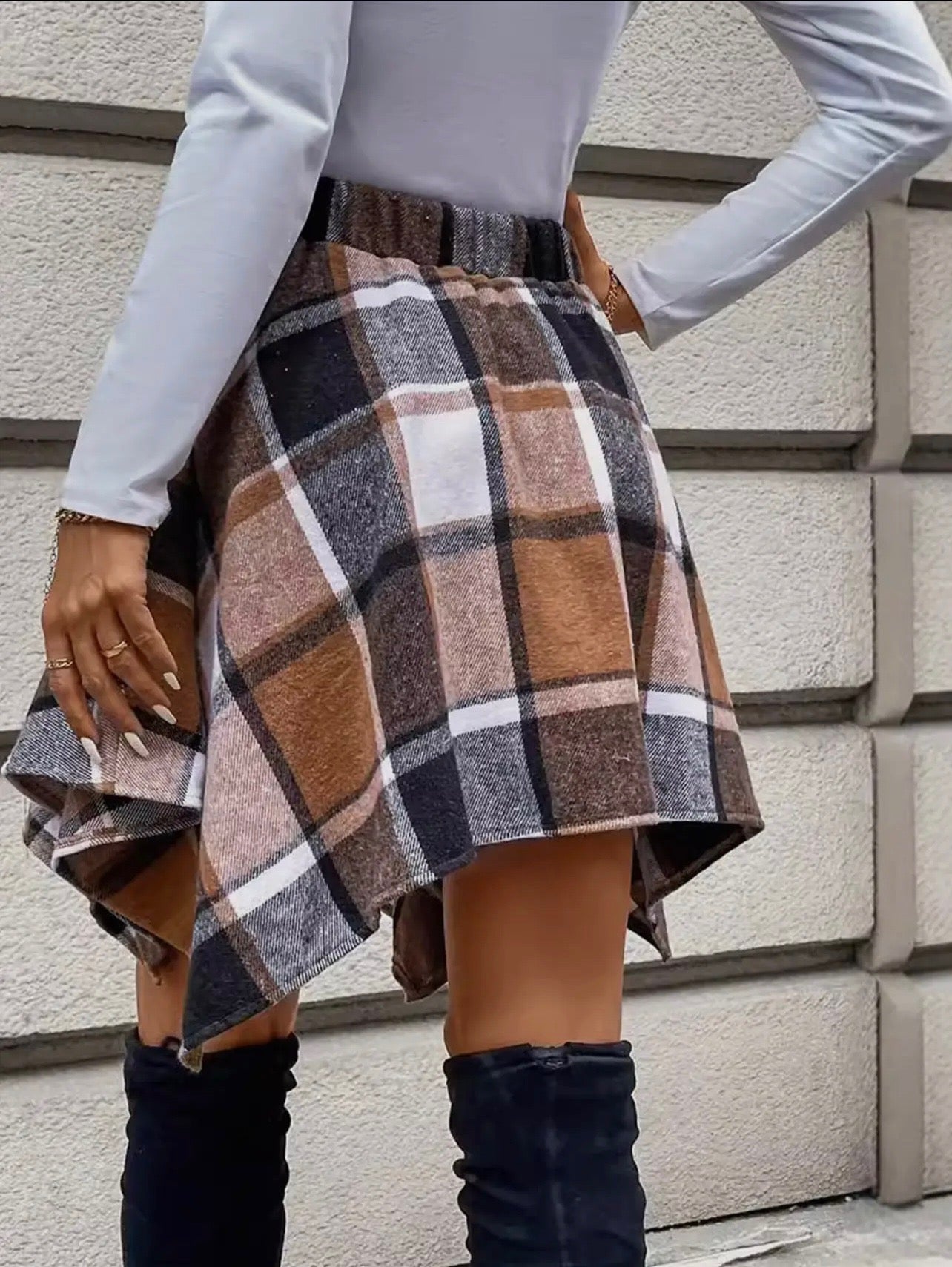 Fashion Plaid Skirt
