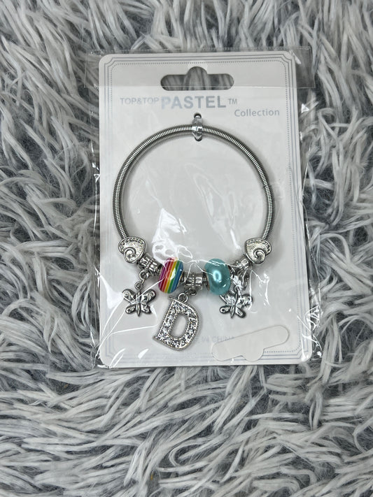 Silver Letter Bracelets