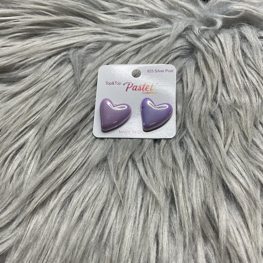 Kids heart colored earrings