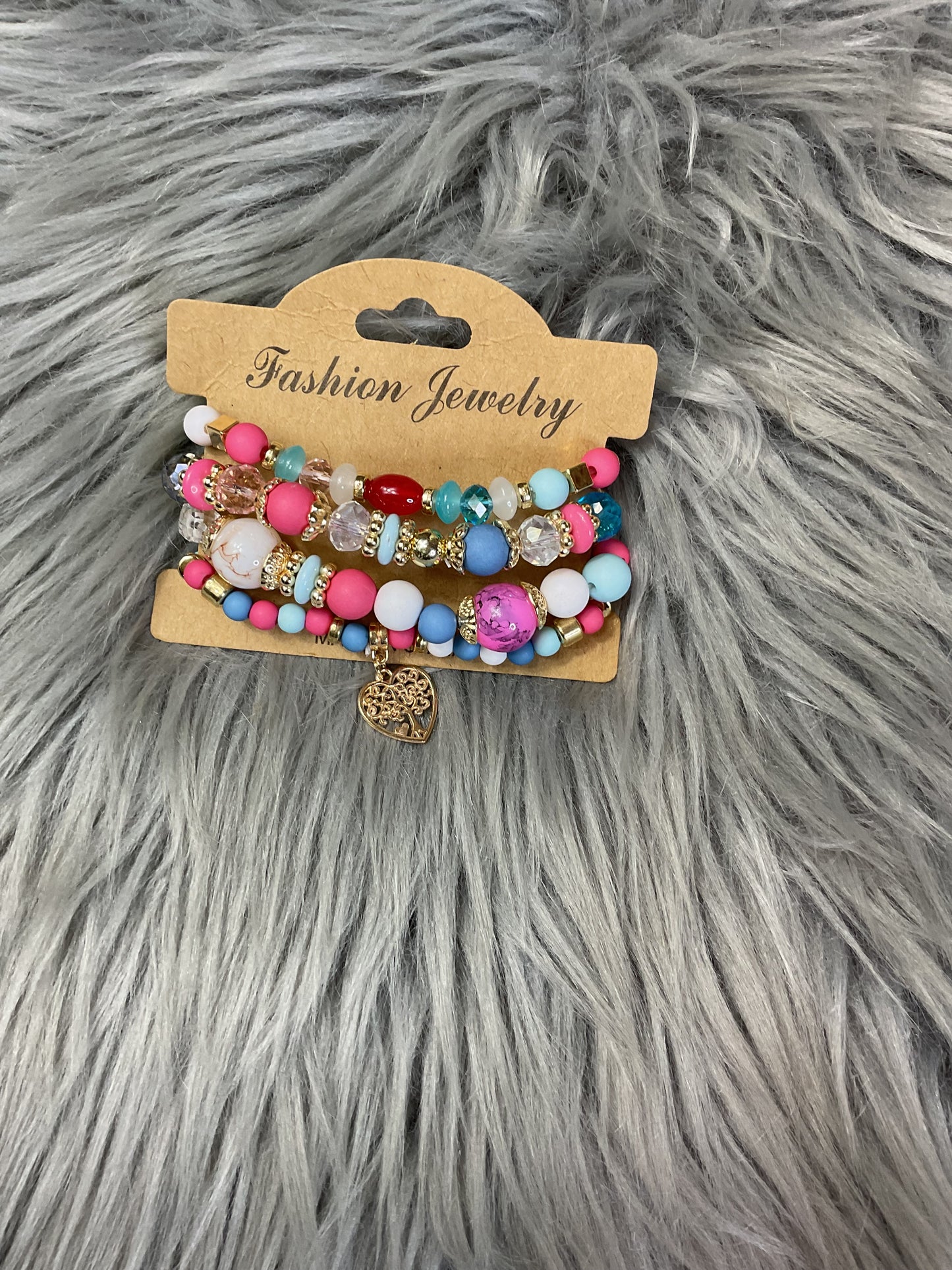 Multi Color 4pc Bracelet Set