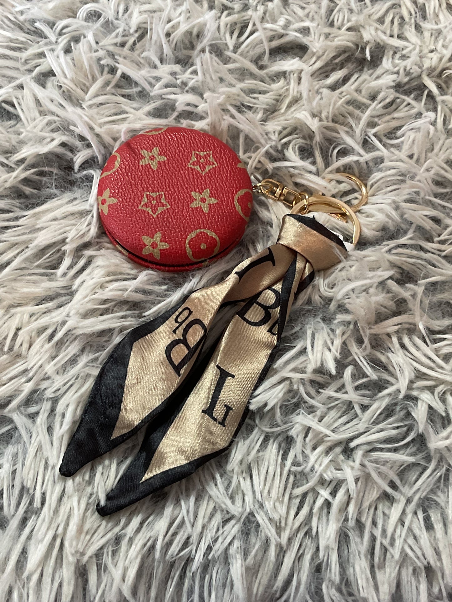 Compact Mirror Keychain