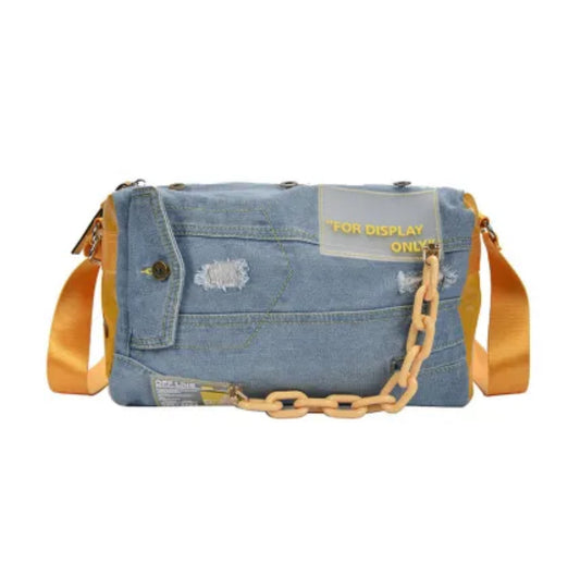Mini Duffle Denim Bag
