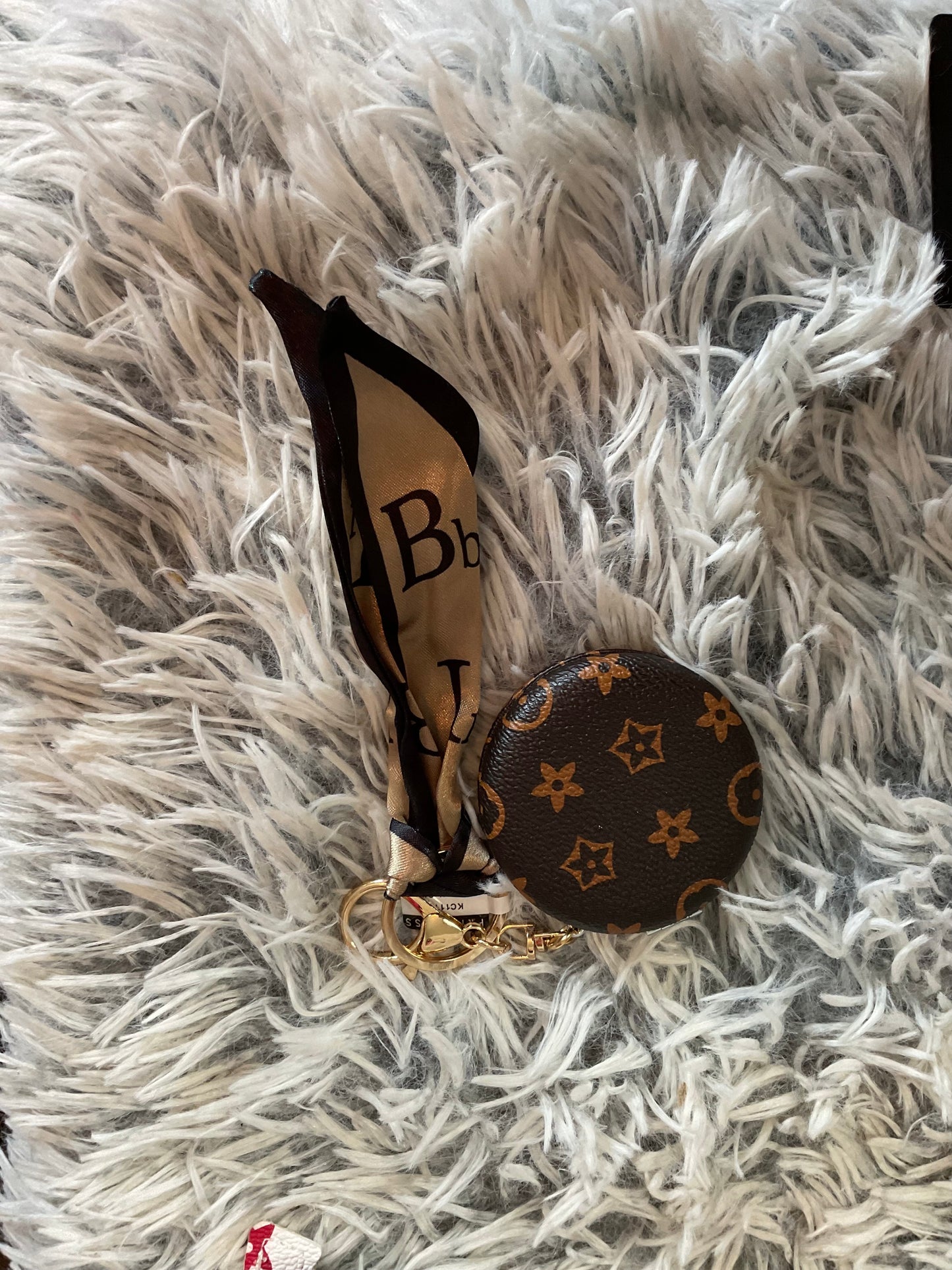 Compact Mirror Keychain