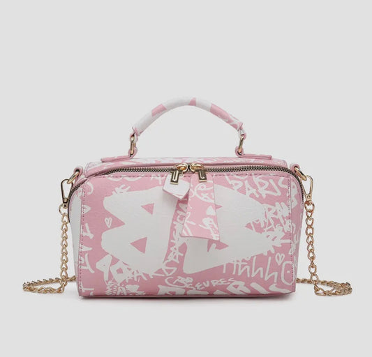 Graffiti Boss Babe Chain Crossbody