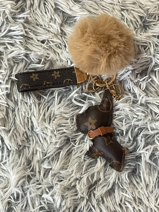Animal Puff Keychain