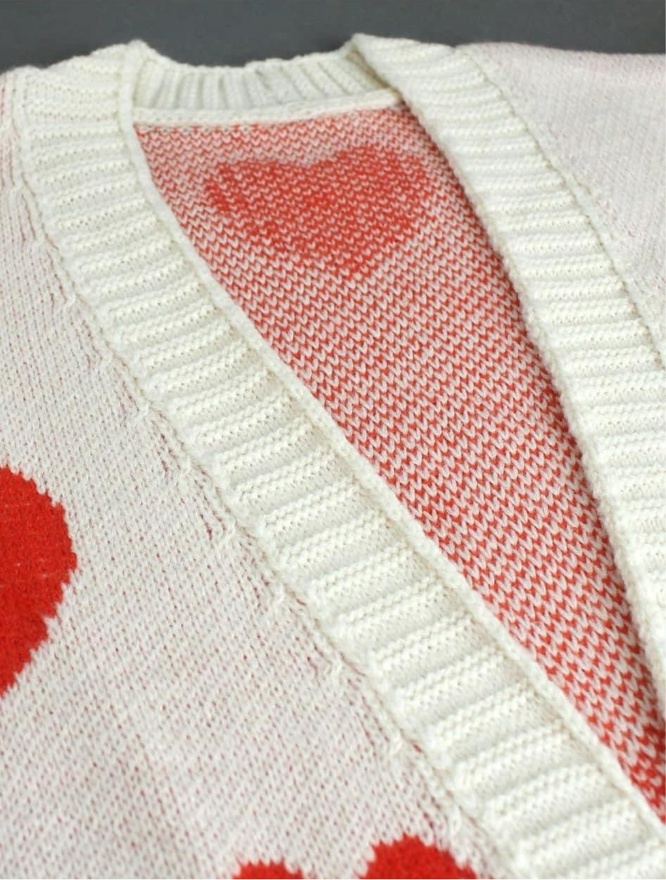 Long Sleeved Heart Cardigan