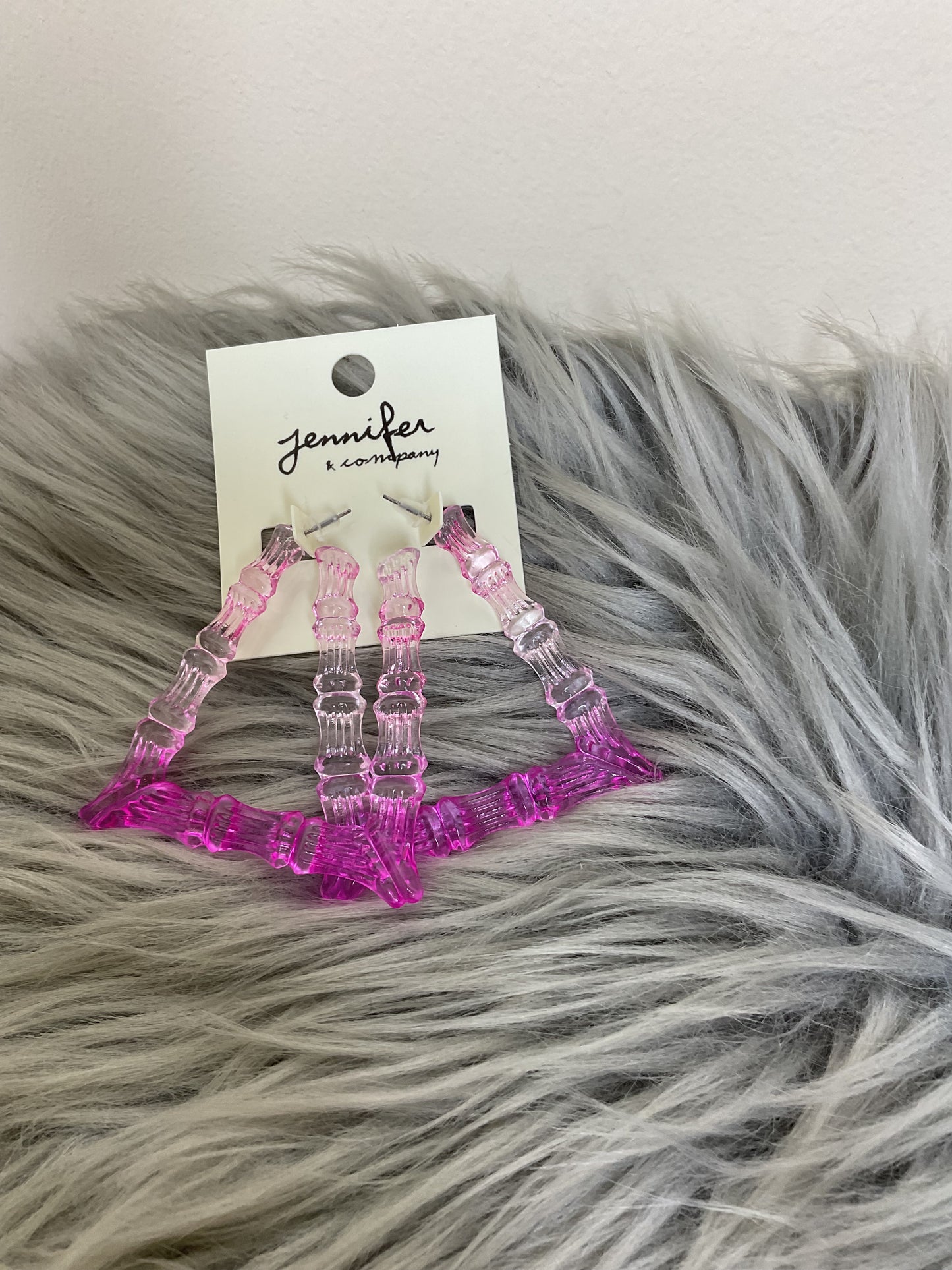 Ombré Colored Triangle Earrings