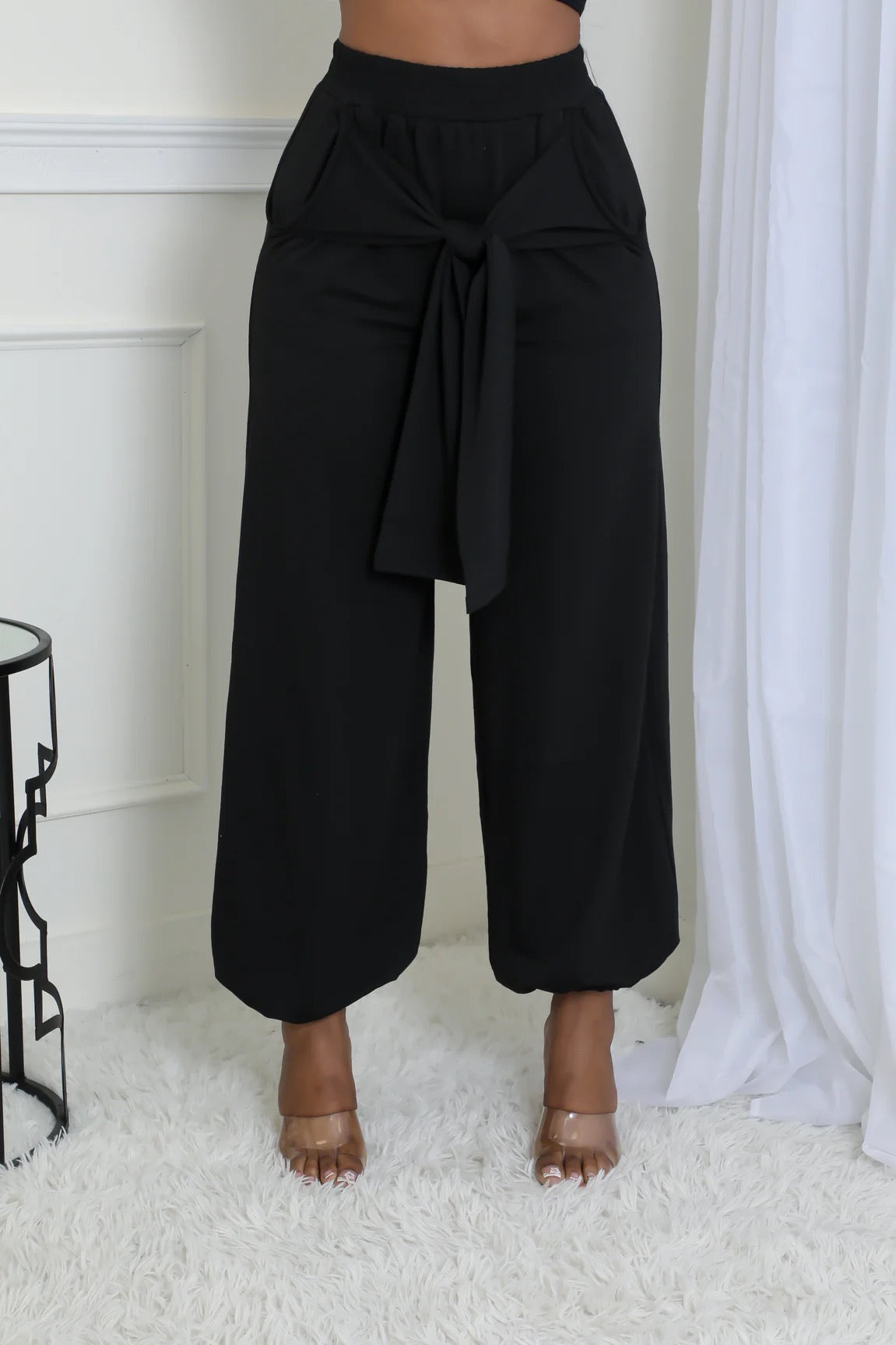 High-Waisted Stretch Pants
