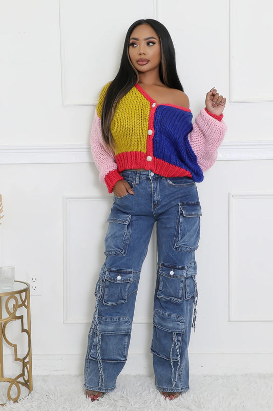 Colorful Knit Sweater