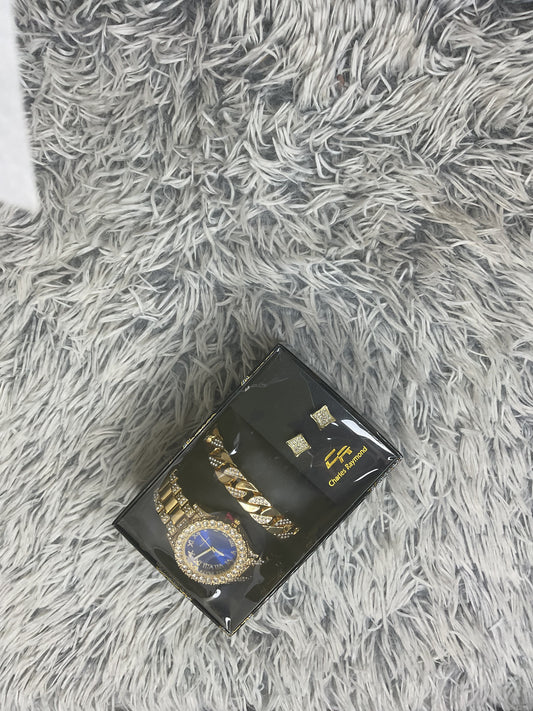 Bling Watch & Bracelet Set