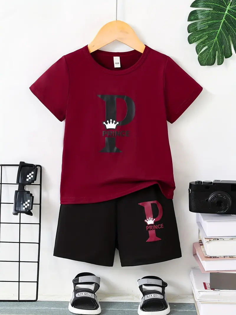 Boy Comfortable Short Sleeve T-shirt Shorts Set