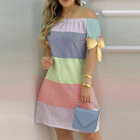 Off-Shoulder Knot Dress