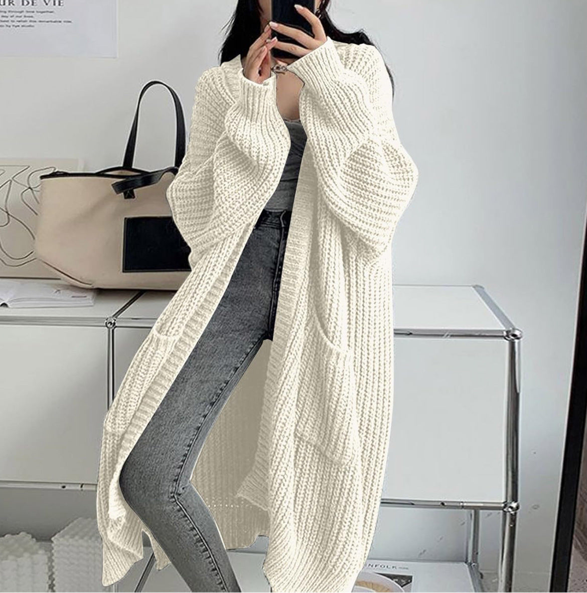 Idle Long Knitted Cardigan