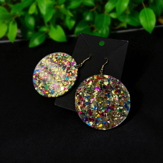 Colorful Round Earrings
