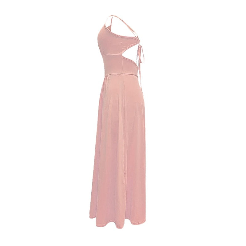 Deep V Neck Maxi Dress