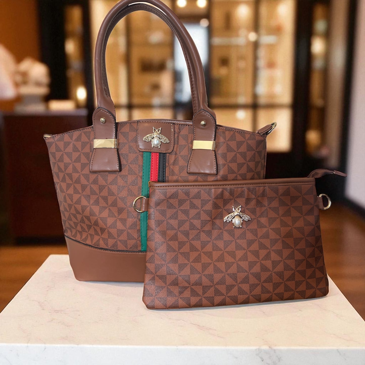 2-Piece Luxe Bee Bag Set
