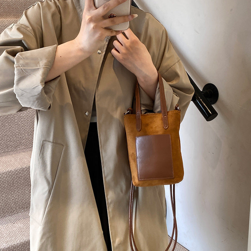 Suede Phone Crossbody Bag