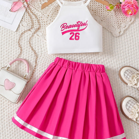 Cheer Tank and Skirt Set