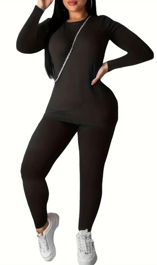 Long Sleeve Shirt and Leggings Set