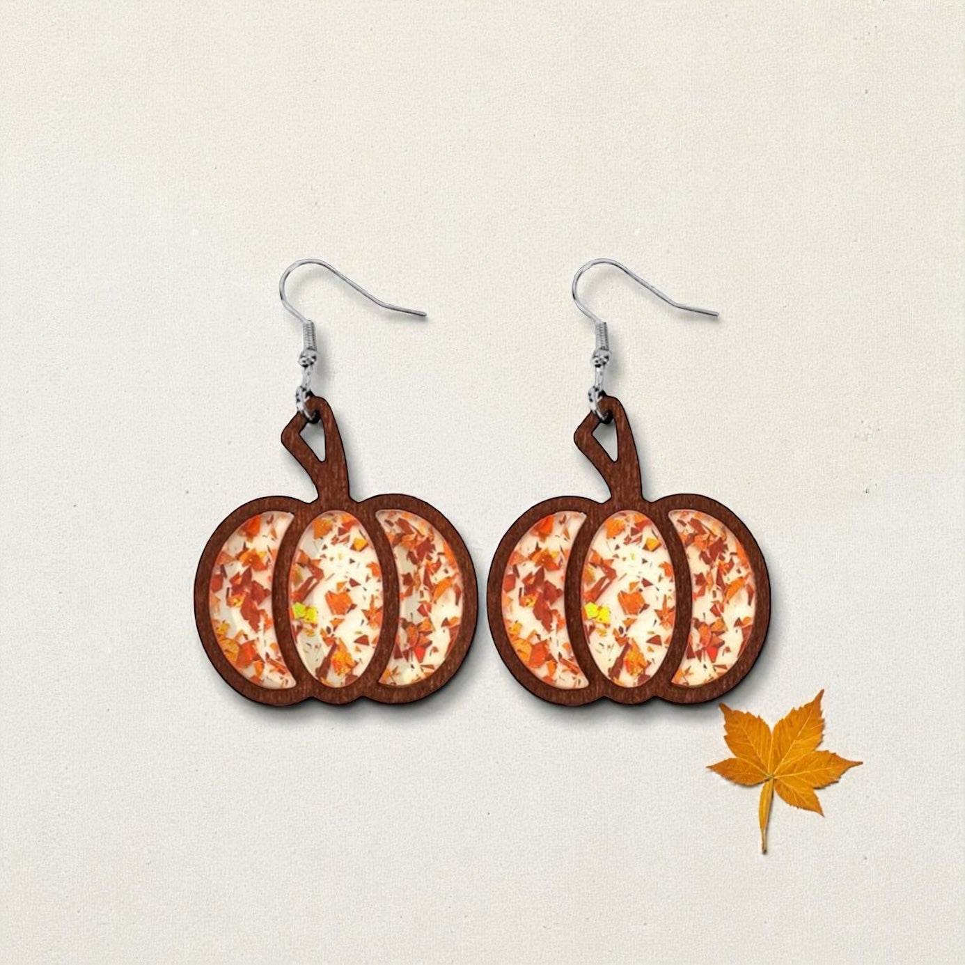 Pumpkin Confetti Earrings