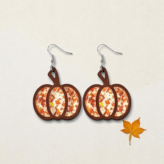 Pumpkin Confetti Earrings