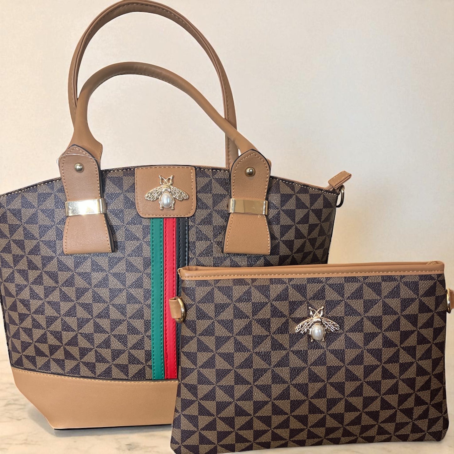 2-Piece Luxe Bee Bag Set