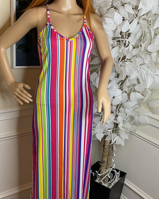 Colorful Stripe Dress