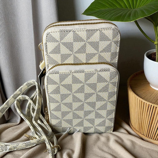 Crossbody    Tote with 3 zippers