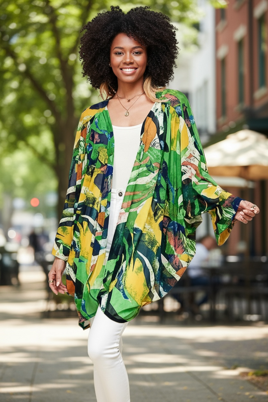 Plus Size Sheer Kamino