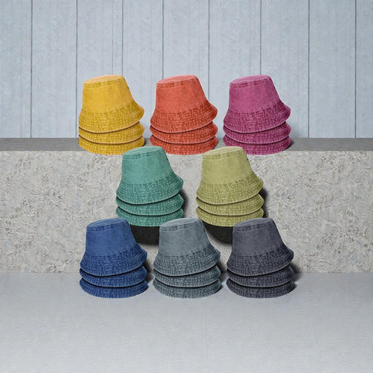 Faded Denim Bucket Hat