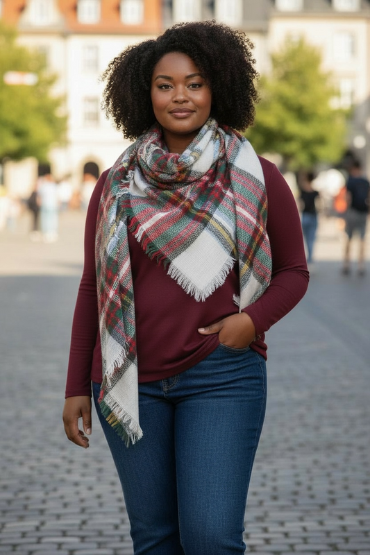Cozy Plaid Scarf