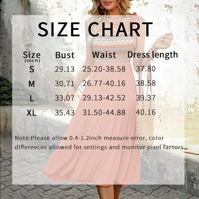 Summer Boho Spaghetti Straps Dress