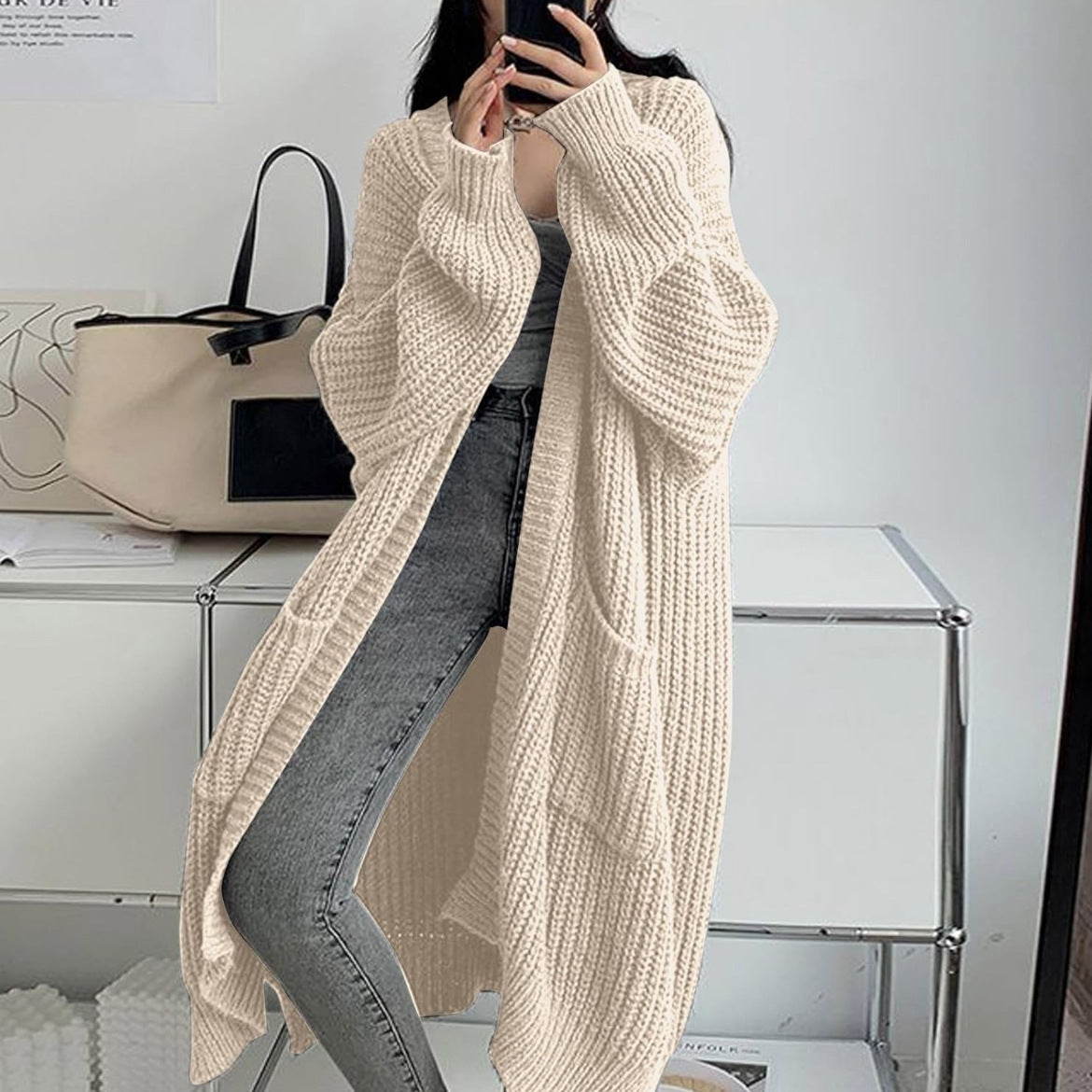 Idle Long Knitted Cardigan