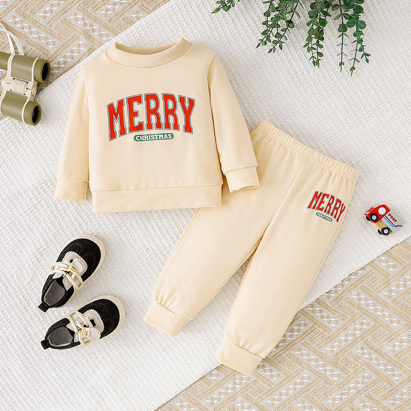 Baby 2Pcs Christmas Sweatshirt & Pants Set
