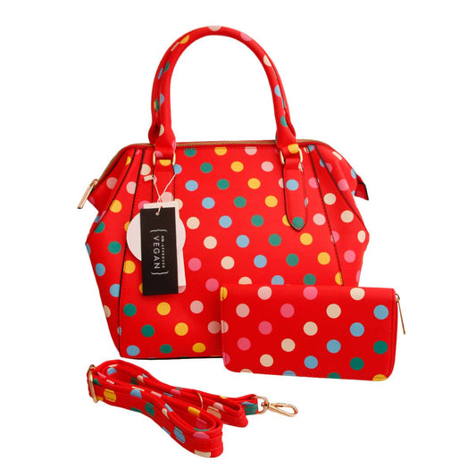 Polka Dot Handbag Set