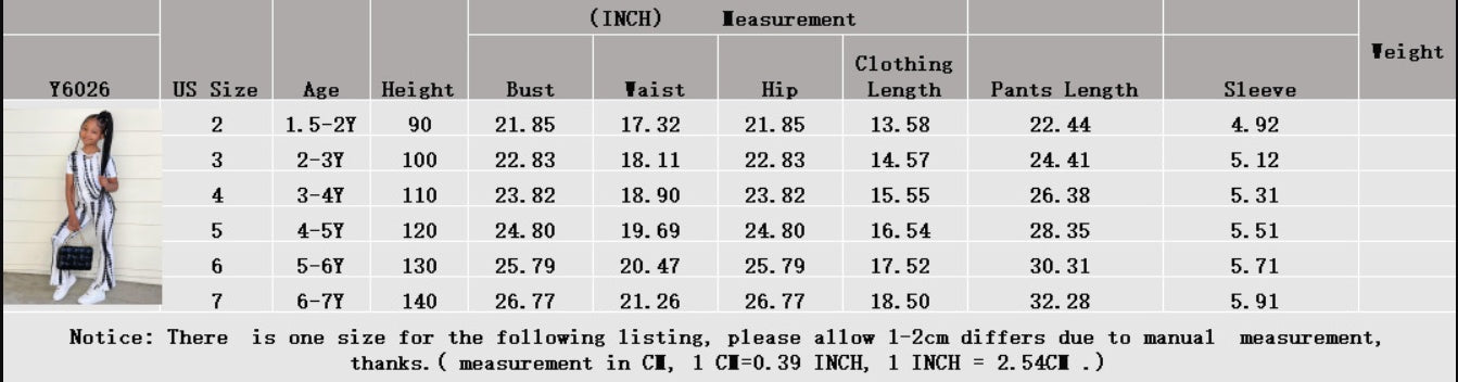 Children's Suit New Children's Clothing Girls' Suit Printed Short Sleeve Suit